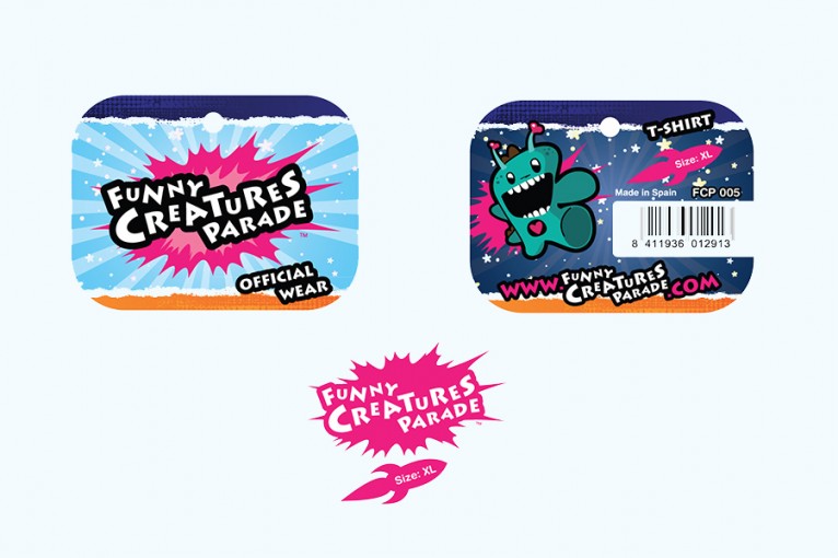 Packaging design for Funny Creatures Parade