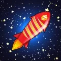 Space shuttle and rockets vector illustration