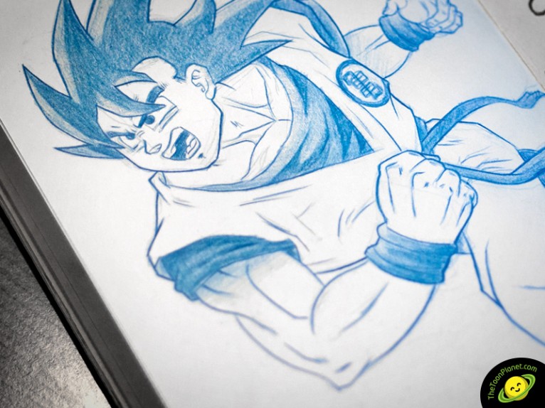 Goku pencil drawing