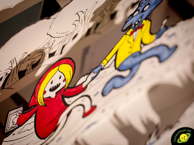 Little Red Riding Hood Pop-Up Illustration