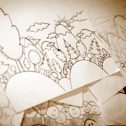 Cartoon funny Forest Illustration