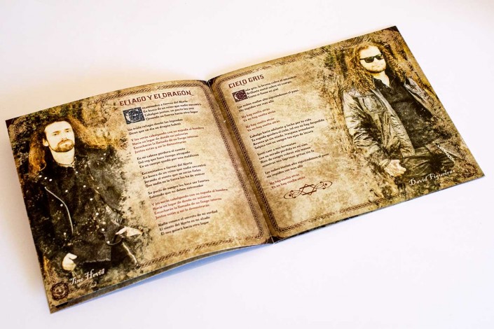 Photo detail of a inner page of Chronicles of Aravan leaflet artwork