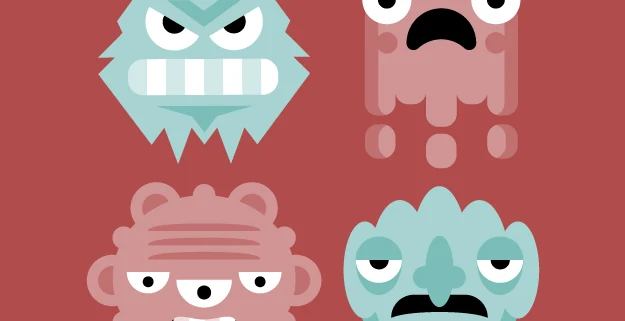 TIpos Malos: Ilustración para Principia Kids