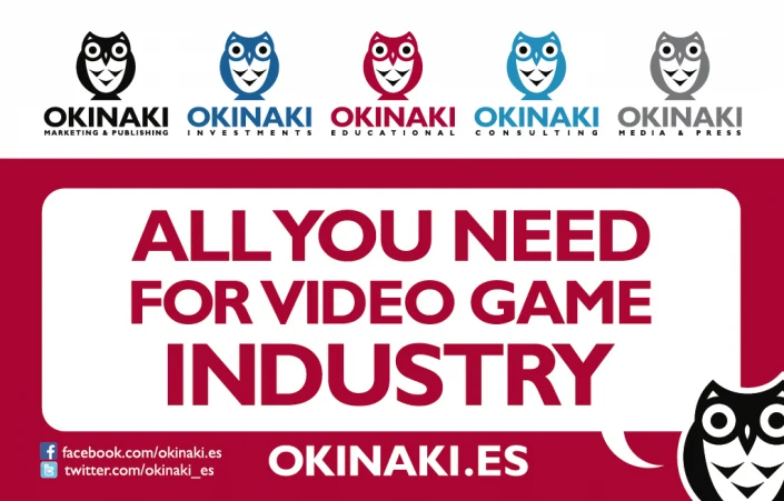 Okinaki publishing and marketing business cards artwork design