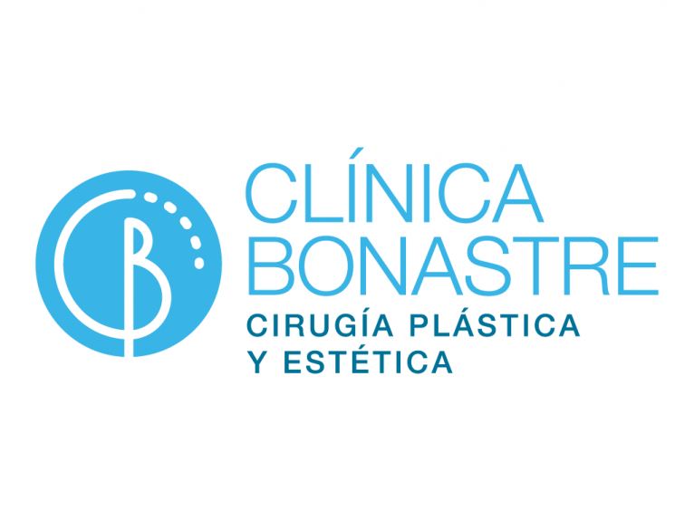 This logo is designed for Clínica Bonastre, a plastic aesthetic surgery clinic in Madrid, Spain