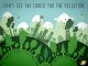 Ilustración vectorial ecología ciudad y contaminación