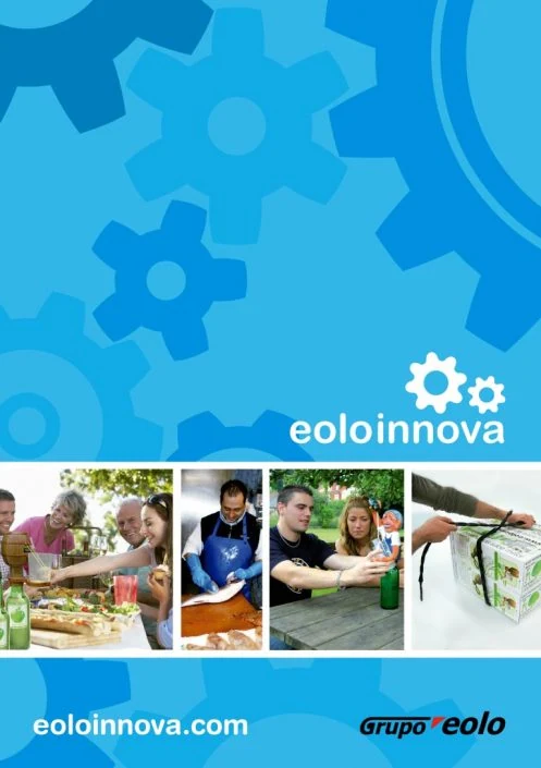 Eoloinnova catalog cover graphic design artwork