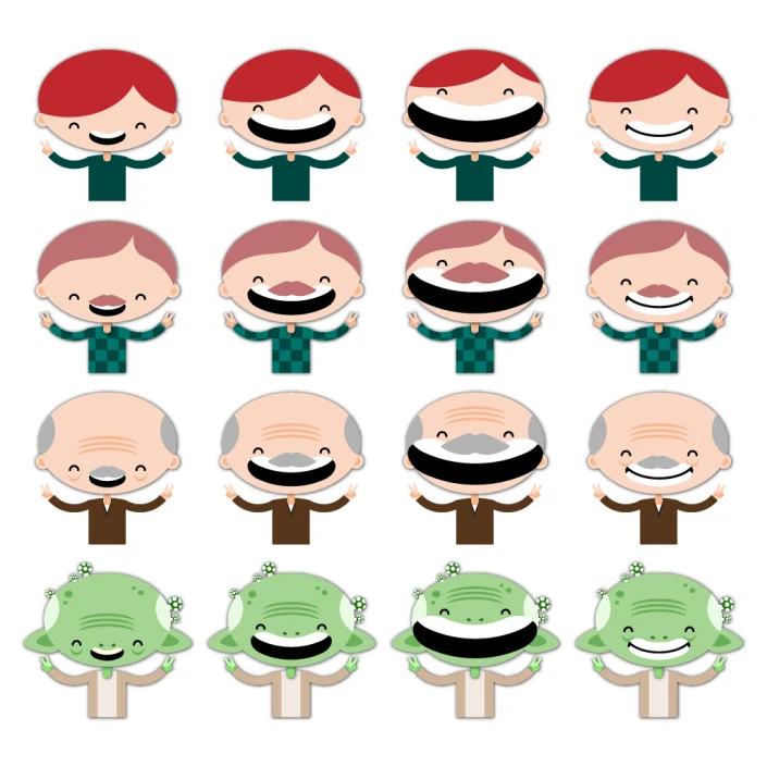 Vector character sprites set design Vector character sprites set design