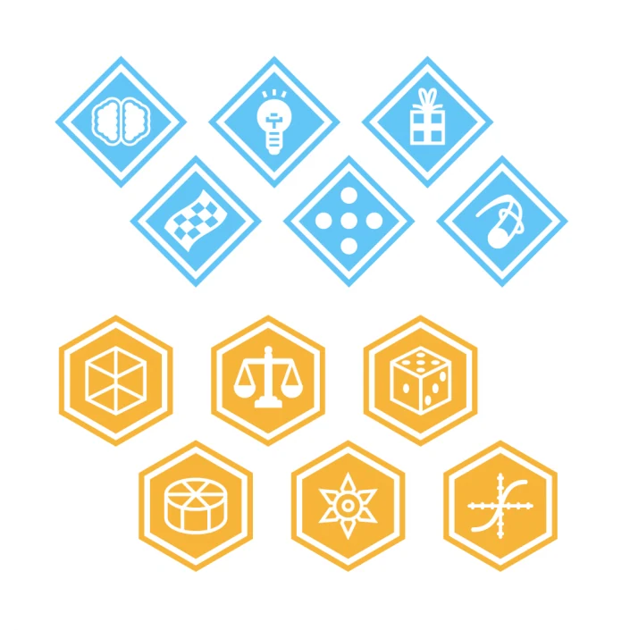 Vector badges flat icon set design Vector badges flat icon set design