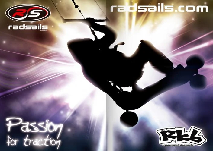 Radsails catalog cover graphic design artwork