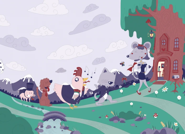 Pretty Ritty vector digital illustration Pretty Ritty vector digital illustration